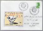 Lettre Illustrée Finale Coupe Davis France USA 11-1982 CAD Grenoble 3-04-1984 / TP 2222 Roulette Seul Liberté - Tennis - Rollo De Sellos