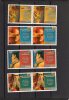 Polynésie Français Année 2000(Festival International De Tatouage)Série De 4 Paires De 4 Valeurs Différentes N° 614 à 617 - Unused Stamps