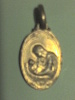 MEDAILLE RELIGIEUSE ANCIENNE EN METAL DORE   N° 13  (BIJOUX) - Pendenti