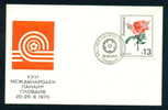 PC17 / 1970 Plovdiv Plowdiw -  XXVI International Fair ROSES WLOVERS BIRD DOVE PIGEON GLOBE Bulgaria Bulgarie Bulgarien - Covers & Documents