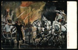 1919 USA Postcard. Fireman, Firemen, Car, Horses, Fire. (T43001) - Sapeurs-Pompiers