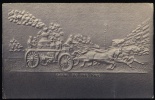 1910 USA Postcard. Fireman, Firemen, Fire, Car, Horses.  (T43004) - Sapeurs-Pompiers