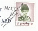 Affranchissement Tampon MACON B 71 270 Sur Timbre De Tahilande  Sur Carte Postale Entière (Saône Et Loire) - Used Stamps