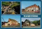 CPM MOMIGNIES (Belgique-Hainaut) - Macquenoise : 4 Vues (Aérienne, Café Route Verte, Café De La Douane, Douane Française - Momignies