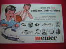 BUVARD-CHOCOLAT MENIER -PLUS DE 150 CADEAUX PUBLICITAIRES-SANS CONCOURS ! ILLUSTRATION ENFANTS ET TRAIN - Chocolat