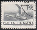 ROMANIA, 1974, Tugboat Under Bridge, Used - Gebruikt