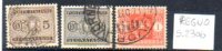 ITALIA REGNO SEGNATASSE S.2306 N° 34-39-42 - Pacchi Postali