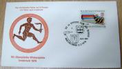 1976 AUSTRIA COVER WINTER OLYMPIC GAMES INNSBRUCK WAY OF OLYMPIC FLAME LINZ - Hiver 1976: Innsbruck