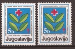 1984  JUGOSLAVIJA JUGOSLAVIA CK-92 ROT KREUZ-CROCE ROSSA-UW--WHITE PAPER. PAPER Yellowish NEVER HINGED - Bienfaisance