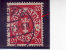 COAT OF ARMS-20 PFG-ERROR-BROKEN CIRCLE-DANZIG-GERMANY-1924 - Abarten & Kuriositäten