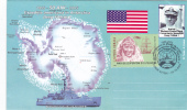 AMIRAL R.E. BYRD, POLAR EXPLORER, ANTARCTICA, 2005, SPECIAL COVER, OBLITERATION CONCORDANTE, ROMANIA - Explorers