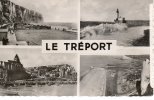 76...LE TREPORT......4 VUES......CPSM......ECRITE........‹(•¿•)› - Le Treport