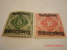 WURTTEMBURG, SCOTT# O45NG,O47OGH,O154OG,O158OG,O160OG,&O161OG, ALL MINT - Neufs