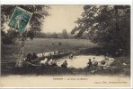 Carte Postale Ancienne Domont - Le Lavoir De Blémur - Métiers, Laveuses, Lavandières - Domont