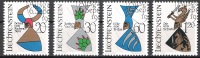 Lichtenstein 1966 MiNr.465-468 O Gest. Wappen ( 578 )NP - Gebruikt