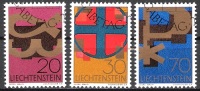 Lichtenstein 1967 MiNr.482-484 O Gest. Christliche Symbole ( 582 )günstige Versandkosten - Gebraucht