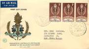 1961  1/- Colombo Plan  Wesley FDC  SG 339  Strip Of 3 - FDC