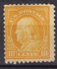 United States 1917 Mi. 232 P C     10 C Benjamin Franklin Perf. 11 MNG - Nuovi