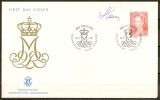 Czeslaw Slania. Greenland 1996. Queen Margrethe II. Michel 283y. FDC. Signed. - FDC