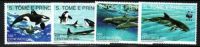 SAO TOME AND PRINCIPE 1992 MICHEL No: 1302-05  MNH - Baleines