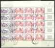 ANDORRA- 15 SERIES  EUROPA  CON MATASELLOS CORREO FRANCES CATALOGO M .ABAD. Nº 313/314 - Blocks & Sheetlets