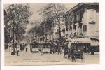 NICE: Avenue De La Gare - Café De La Régence - 1906 - Giletta - Tramways, Calèche. - Transport (road) - Car, Bus, Tramway