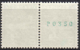 Zu 356R.01 ** / MNH P0350 Paire Gomme Blanche Zu Spécial 7,- à 20 % Voir Scans Recto/verso - Rollen