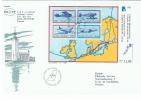 Finland 1988 Finlandia 1988 - Vlucht Helsinki - Stockholm : 20-6-1988 - Complète - See Scan - Storia Postale