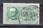 Italia   -   1932-33.  Espresso  1,25 £.    Viaggiato, Molto Bello - Express Mail