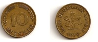 10 Pfennig – Allemagne – 1949 J – Banque Des Etats Allemands – Atelier De Hambourg J – Cuivre – Etat TTB – KM 103 - 10 Pfennig