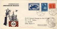 Openingsvlucht - Eröffnungsflug Amsterdam Moskau 1958 - Airmail