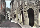 Carte Postale 26. Chatillon-en-Dios  Rue Des Rostangs Et Le Beffroi  Trés Beau Plan - Châtillon-en-Diois