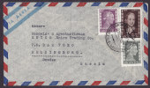 Argentina Airmail Via Aerea Deluxe BUENOS AIRES 1953 Cover Frontside Only HELSINGBORG Sweden Suecia 3 Eva Peron Stamps - Poste Aérienne