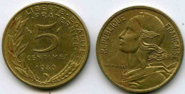 France 5 Centimes 1980 GAD 175 KM 933 - 5 Centimes