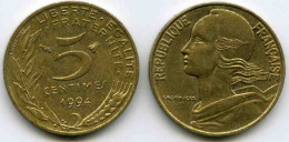 France 5 Centimes 1994 Abeille GAD 175 KM 933 - 5 Centimes