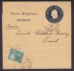 Argentina Uprated Postal Stationery Ganzsache Entier Journal Wrapper BUENOS AIRES 1901 To LUND Sweden (2 Scans) - Postal Stationery