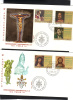 VATICAN Lettre FDC  -  Yvert  Série 505 à 509 - Paul VI - Brieven En Documenten