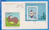 Danube Delta, Pelicans ROMANIA 1 X FDC First Day Cover 1980 Block - Pelikanen