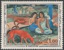 F1 - France (1968) - L'arearea, De Paul Gauguin (1848-1903). Chien, Femmes. Taille-douce, Dentelé 12 1/2-13. Y&T N°1568. - Impresionismo