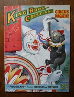 Programme De Cirque De King Bros. & Cristiani Circus Season 1953 - Sonstige & Ohne Zuordnung