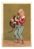 Chromo Dorée Magasin Cendrillon Mérot Nevers Imp. Coutry Sens Le Toucher Enfant Chat Attaque A15-128 - Guérin-Boutron