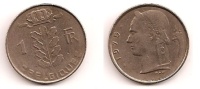 1 Franc – Belgique – 1975 – Légende Française – Cuivre Nickel – Etat TTB – KM 142.1 - 1 Franc