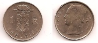 1 Franc – Belgique – 1975 – Légende Flamande – Cuivre Nickel – Etat TTB – KM 143.1 - 1 Franc