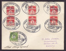 Denmark Kuglepostvogn FREDERIKSHAVN - GÖTEBORG Cover Secial Cancel Cover 1936 - Storia Postale