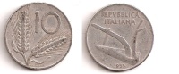 10 Lire – Italie – 1955– Epis De Blé – Aluminium – Etat TB – KM 93 - 10 Liras