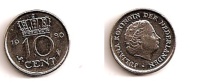 10 Cents – Pays-Bas – 1980 – Juliana – Nickel – Etat SUP – KM 182 - 1948-1980 : Juliana