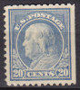 United States 1917 Mi. 237 P C     20 C Benjamin Franklin Perf. 11 3-Sided MH* - Ungebraucht