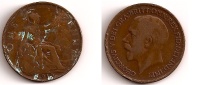1 Penny – Grande Bretagne – 1919 – George V – Bronze – Etat TB – KM 810 - D. 1 Penny