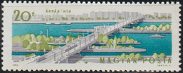 Hungria 1964 Scott 1619 Sello ** Puentes Del Danubio Budapest Arpad Bridge Michel 2071A Yvert 1683 Magyar Posta Hungary - Unused Stamps