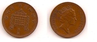 1 Penny – Grande Bretagne – 1986 – Elizabeth II – Bronze – Etat TTB – KM 935 - 1 Penny & 1 New Penny